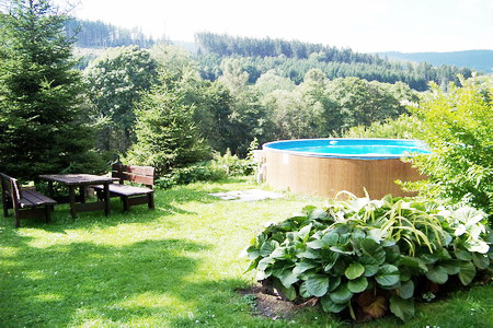 Ubytování s bazénem Šumava - Chalupa s bazénem na Javorné na Šumavě